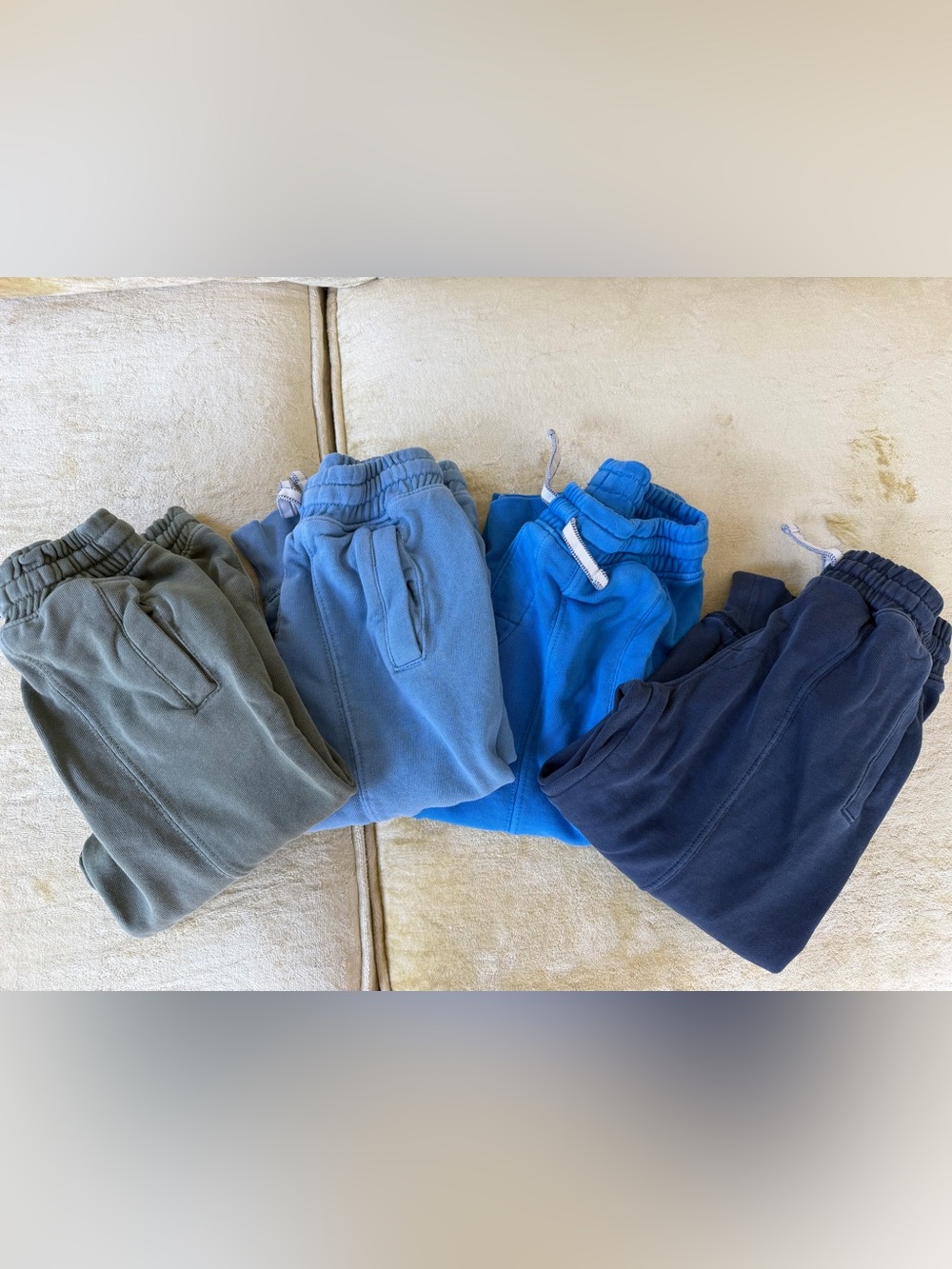 Crewcuts Kids Jogger Pants 4T in Light Blue & Royal Blue lot of 4